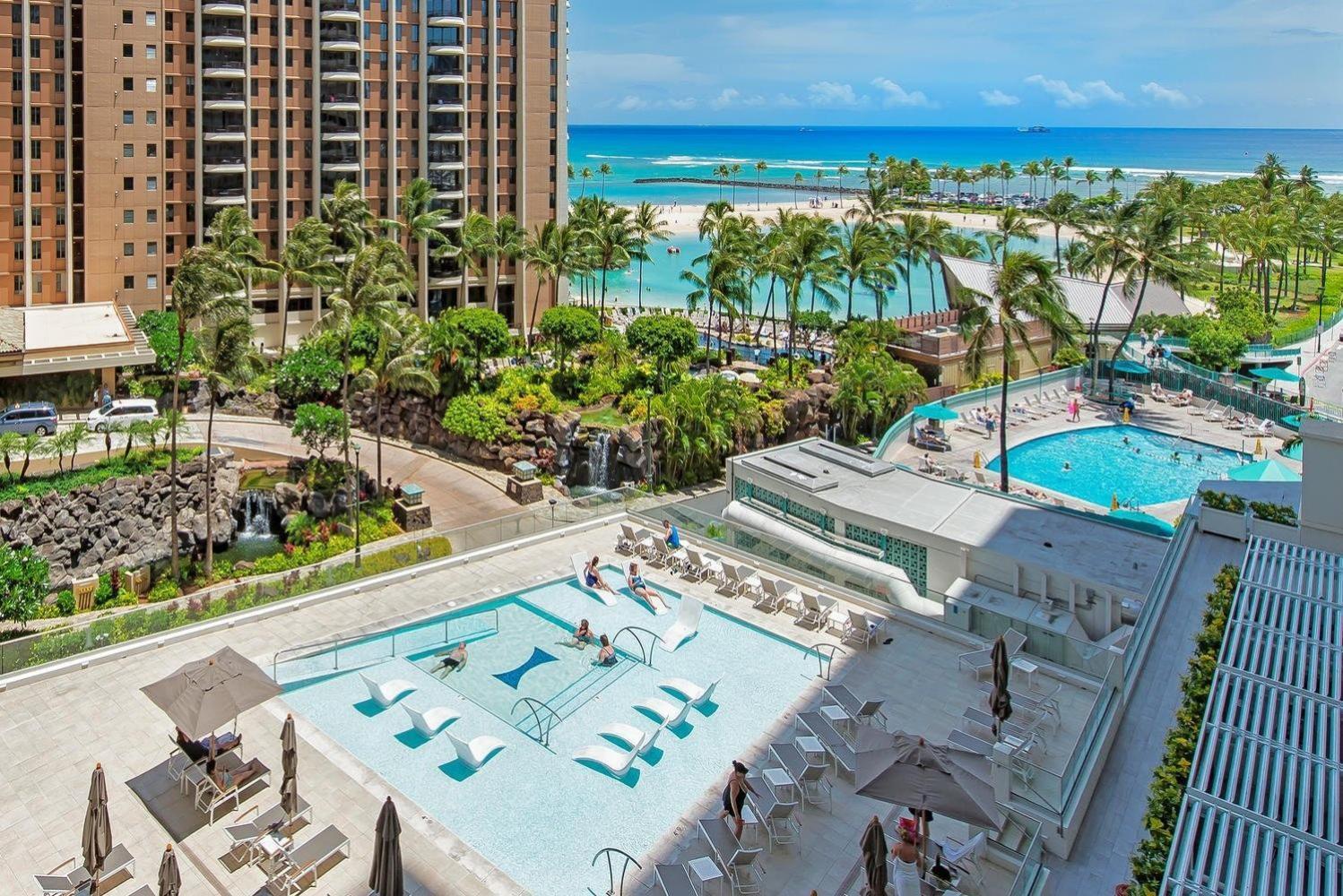 Ilikai Tower One Bedroom Lagoon View Waikiki Condos With Lanai & Free Wifi Гонолулу Номер фото
