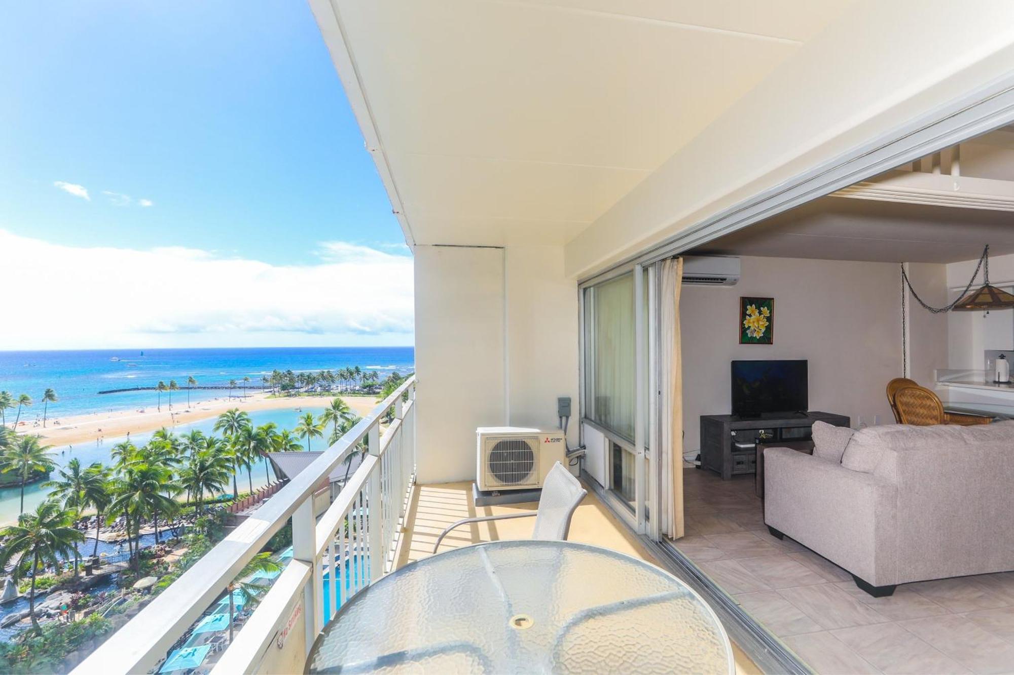 Ilikai Tower One Bedroom Lagoon View Waikiki Condos With Lanai & Free Wifi Гонолулу Номер фото